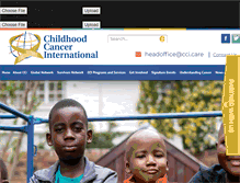 Tablet Screenshot of childhoodcancerinternational.org